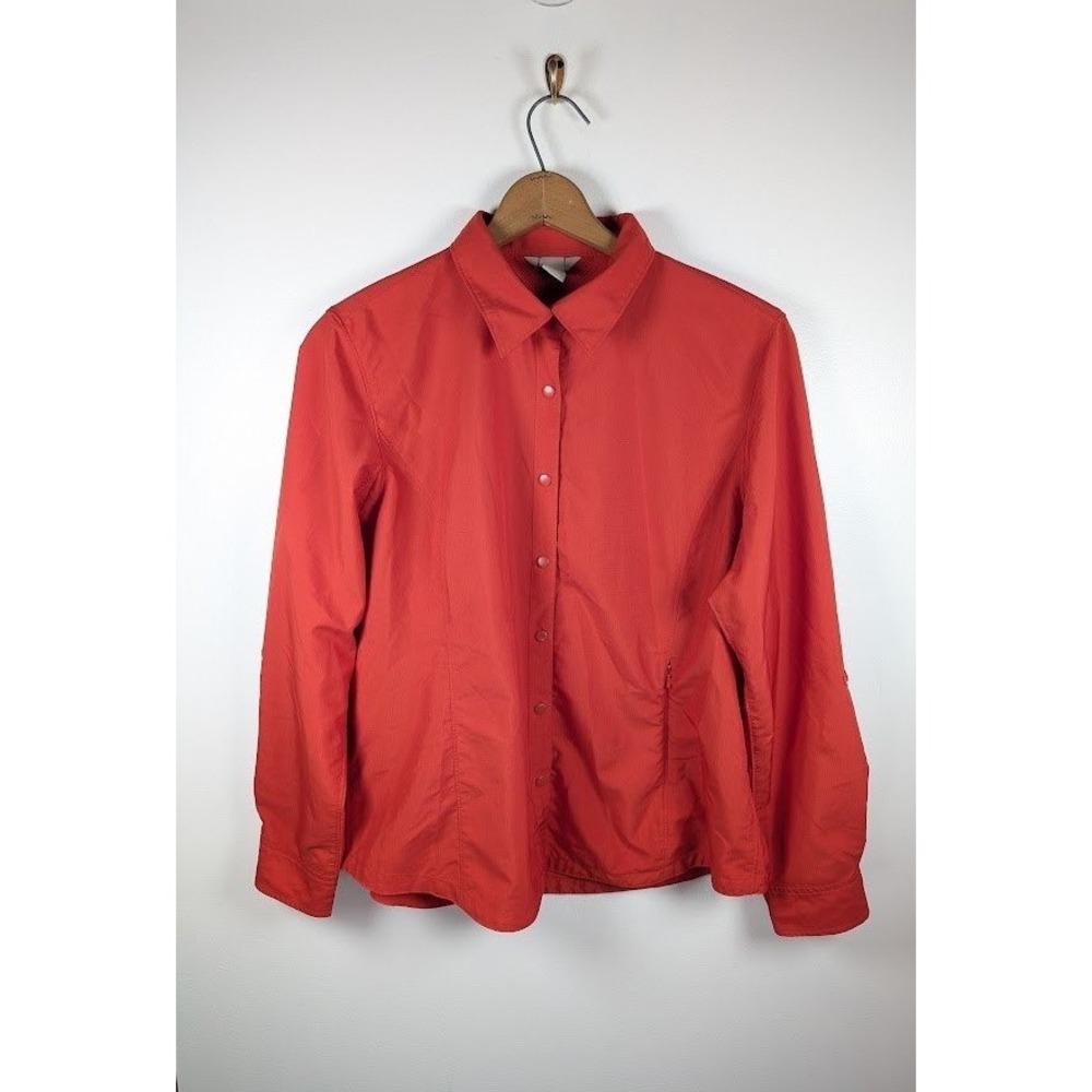 Duluth Trading Co Top Womens Size XL Ripstop Snap Front‎ Cool Plus UPF Outdoor